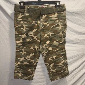 BONGO Kids Green Camo Cargo Shorts